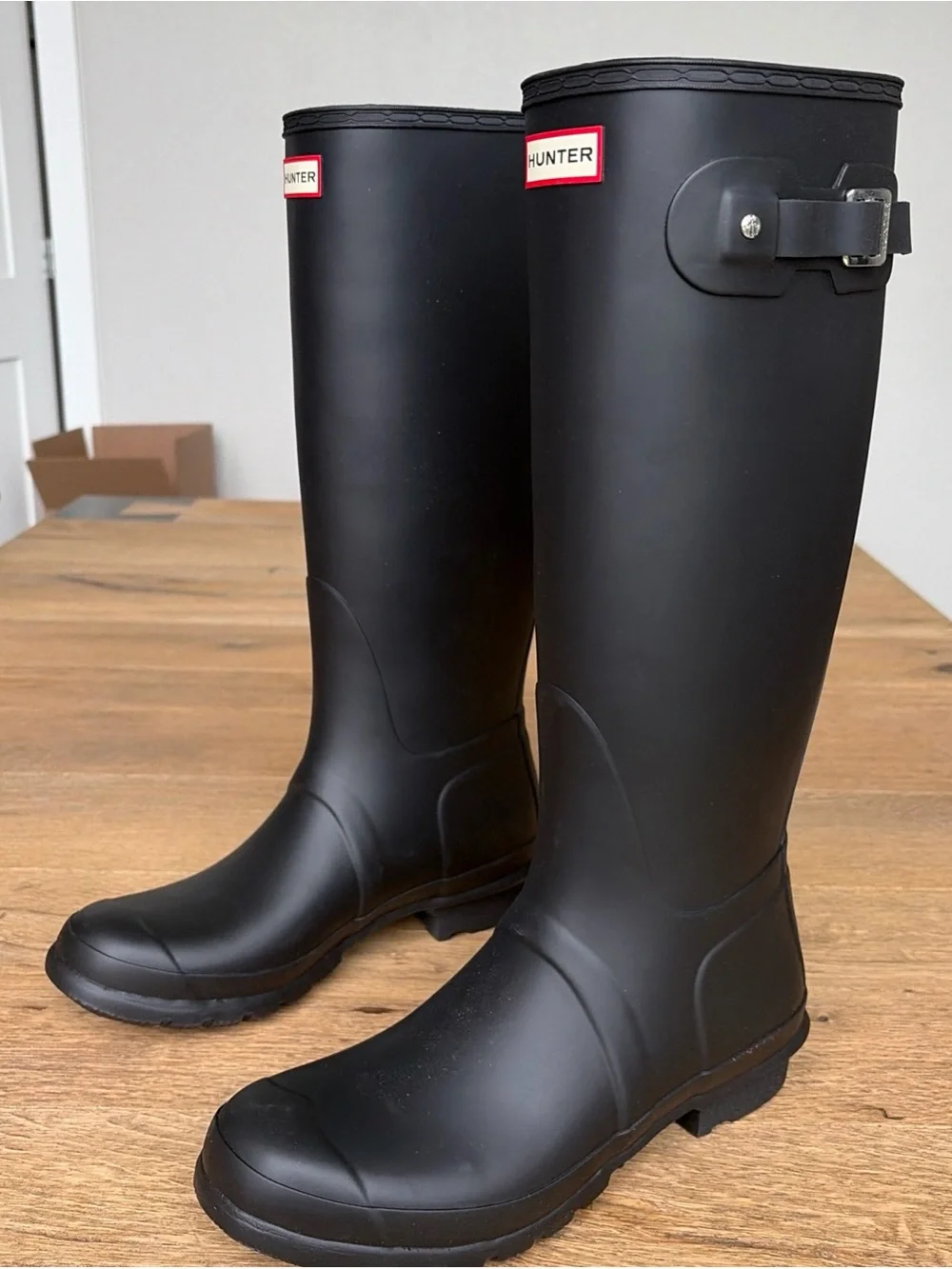 Hunter Original Tall Waterproof Rain Boots for Men - Black